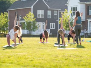 Join MindBody Yoga + Barre in studio or for an outdoor class on Hastings Green