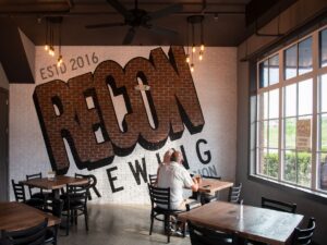 Enjoy date night at Recon only steps from your front door.