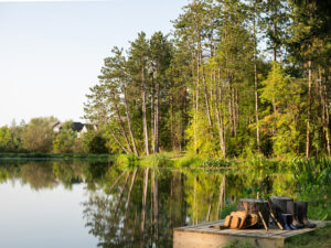 Begin your mornings at your new favorite fishing spot, just steps from your front door.