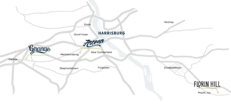 Map of central PA Charter neighborhoods