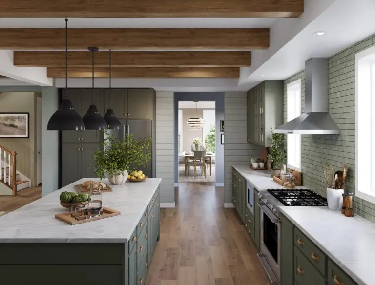 Conway-C-Single Family- Kitchen-Layout 3- Side View-Interior