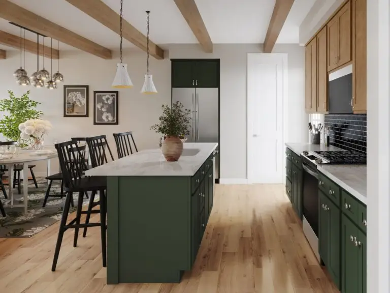 T3030_C_Kitchen_Island Side View_Layout 1 with Gas_8K