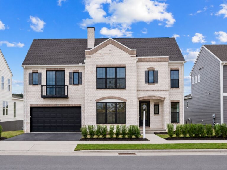 Elegant Brick Suburban Home Exterior