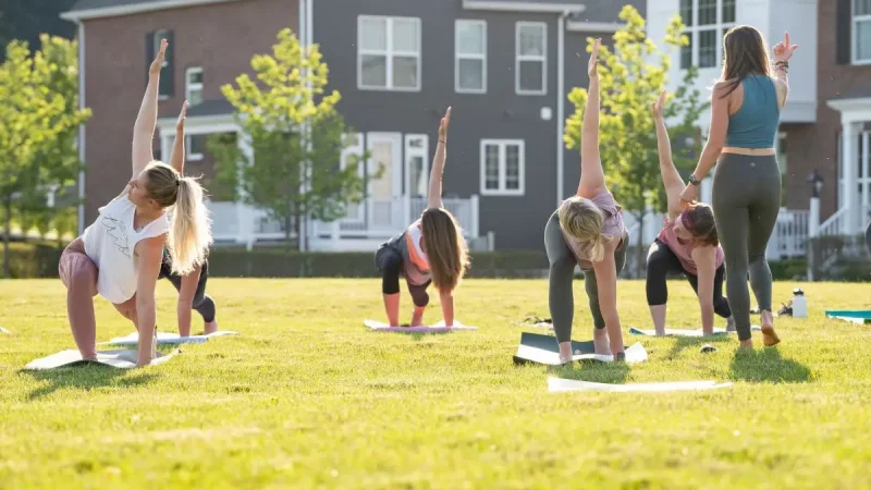 Join MindBody Yoga + Barre in studio or for an outdoor class on Hastings Green