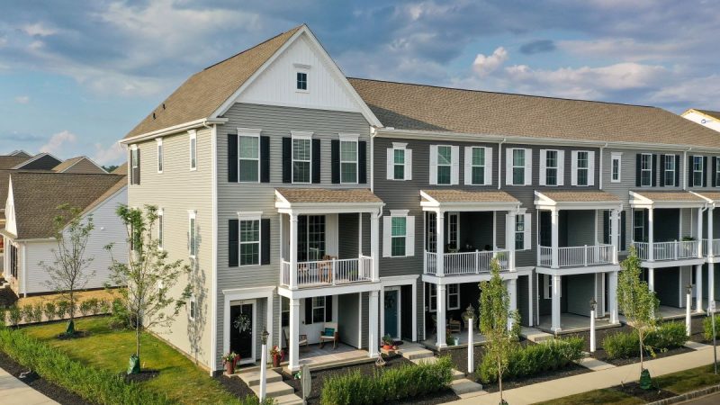 Single family homes and townhomes with porch and balconies to take in the views