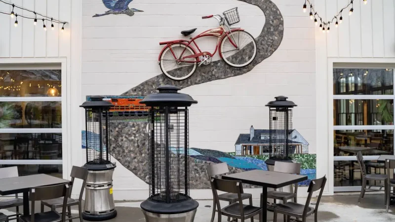 OTB Bicycle Caf? offers a variety of drinks and food in this bicycle-inspired cafe